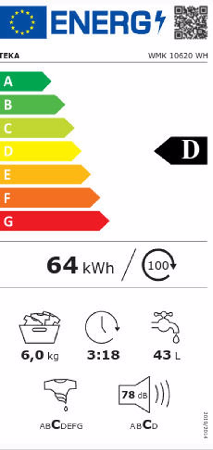Pluntirio Rouxon Teka WMK 10620 WH 6 kg D